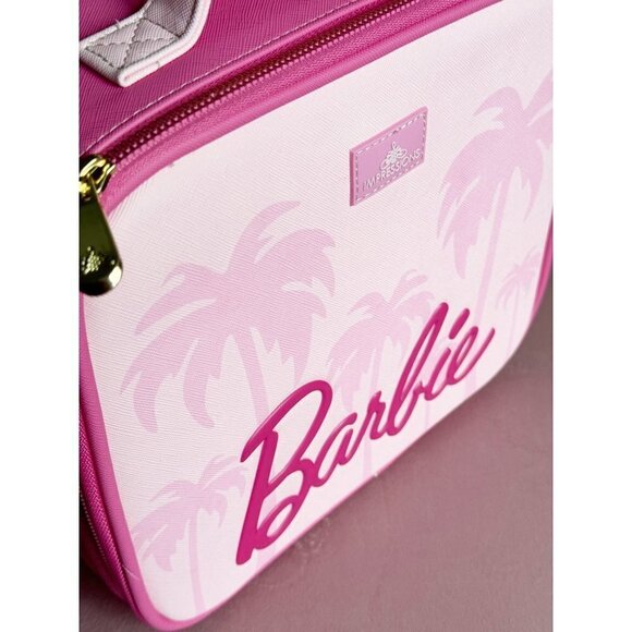 IMPRESSIONS VANITY BARBIE PINK COSMETIC BAG WITH REMOVABLE DIVIDERS ~ NEW - Picture 5 of 11